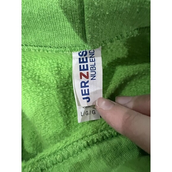 Semispoiled Green Women’s Hoodie With Drawstring - Picture 3 of 5